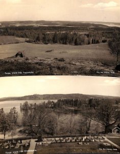 Norway Torpa Oppland county unit of 2 real photo postcards 