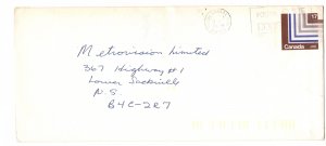 Postal Stationery Envelope, Canada, 17 Cent, Used 1979