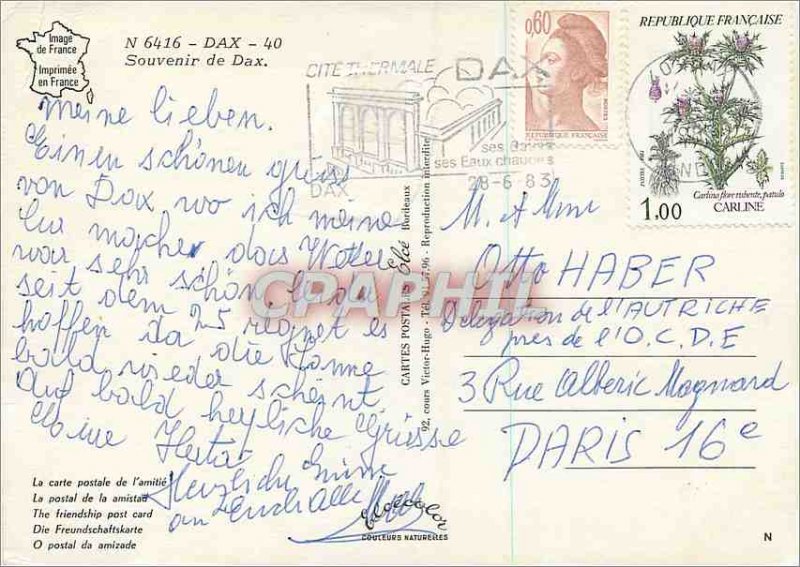 Modern Postcard Dax Remembrance