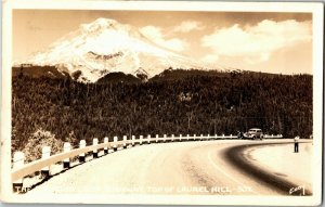 RPPC Mt. Hood Loop Highway Laurel Hill OR Vintage Postcard S35