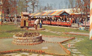 Miniature Golf Course Railroad Train Lincoln Park North Dartmouth MA postcard