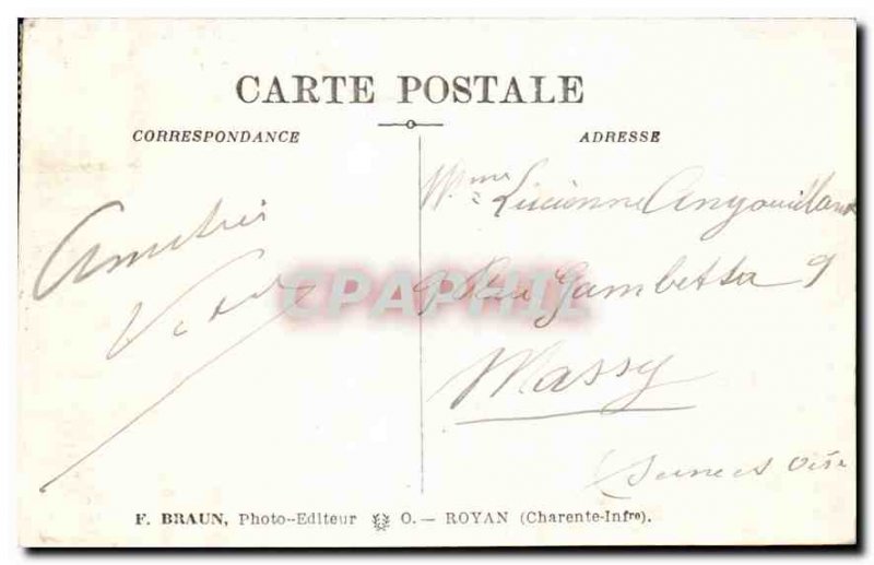 Old Postcard Charente Inf Island Oleron Chateau Citadel and Port of Entry