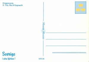 Sweden Postcard house porch garden image