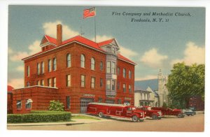 NY - Fredonia. Fire Dept. & Apparatus ca 1951