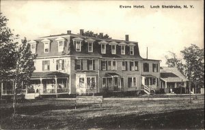 Loch Sheldrake New York NY Evans Hotel Vintage Postcard