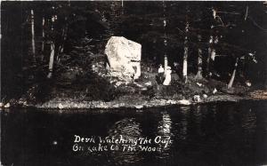 D5/ Warroad Minnesota Mn Real Photo RPPC Postcard 1912 Lake On The Wood DEVIL