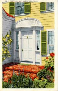 MA - Martha's Vineyard Island. Edgartown. Doorway to Emily Post Home