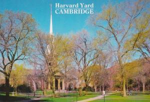 Masachusetts Cambridge Harvard Yard and Memorial Chapel