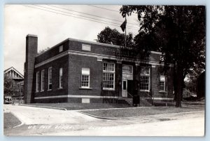 Bloomfield Iowa IA Postcard RPPC Photo US Post Office Scene Street 1952 Vintage