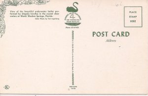 Tampa FL, Weeki Wachee, Beautiful Woman, Swimsuit, 1960s, Underwater Ballet