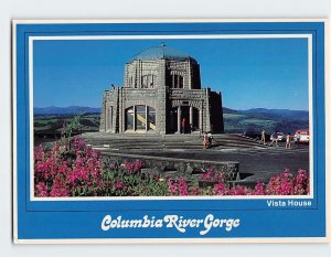 Postcard Vista House Crown Point Columbia River Gorge Oregon USA