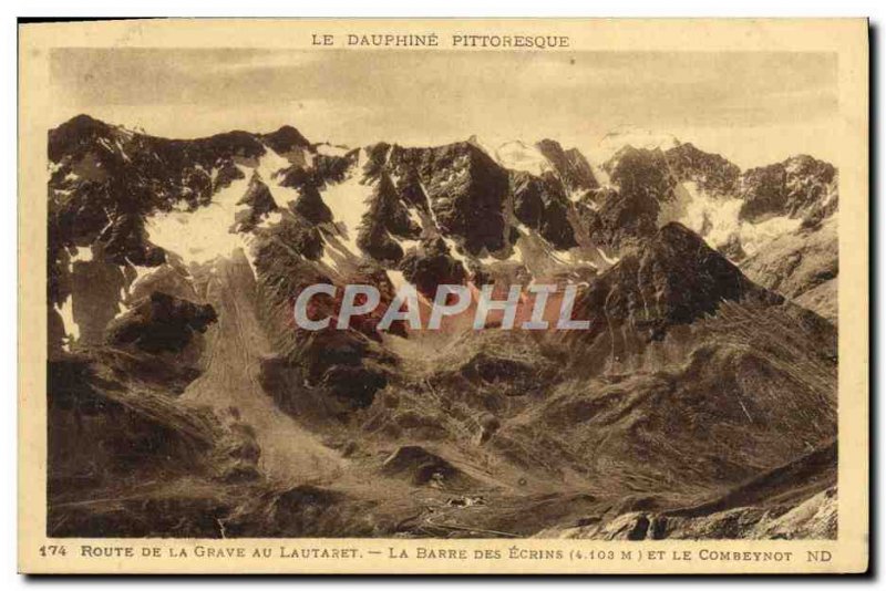 Old Postcard The Dauphine Picturesque Route De La Grave Lautaret At La Barre ...