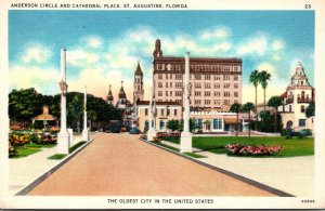 Florida St Augustine Anderson Circle and Cathedral Place