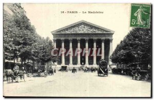 Paris Church of the Madeleine Post Card Old