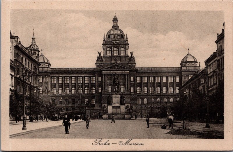 Czech Republic Prague Prag Museum Vintage Postcard C062