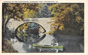 Canoeing on Wissahickon Fairmount Park - Philadelphia, Pennsylvania PA