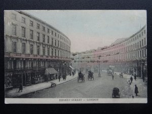 London REGENT STREET showing W.C. WILLIAMS Shop - Old Postcard by Empire Series