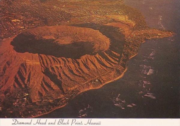 Hawaii Honolulu Aerial View Diamond Head and Black Point