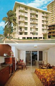 HONOLULU, HI Hawaii  HOLIDAY SURF APARTMENT HOTEL~Waikiki Roadside 1978 Postcard