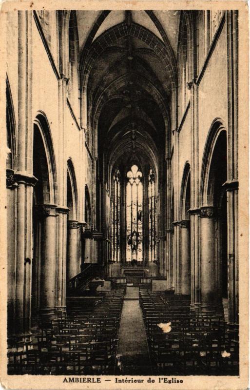 CPA AMBIERLE - Intérieur de l'Église (430609)