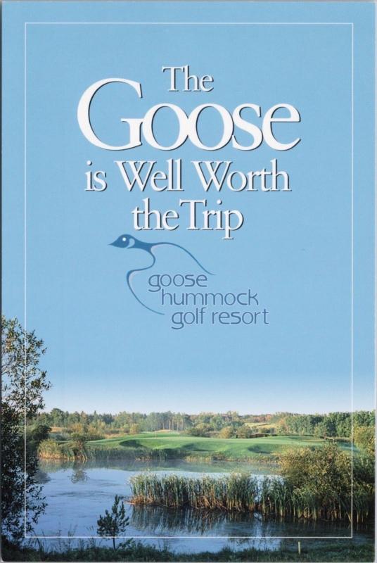Goose Hummock Golf Resort Edmonton Alberta AB Unused Ad Promo Postcard D37