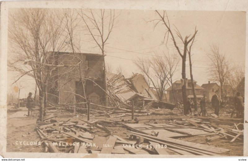 RP: MELROSE PARK , Illinois , 1920 ; Cyclone Damage #3