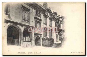 Old Postcard Bourges Hotel Lallemand