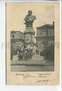 438148 GERMANY Karlsruhe Scheffel Denkmal Vintage postcard