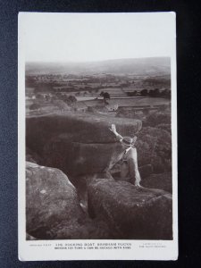 Yorkshire Summerbridge BRIMHAM ROCKS The Rocking Boat - Old RP Postcard