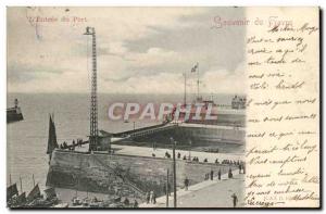 Le Havre - L & # 39Entree Harbor - Harbor Remembrance Old Postcard