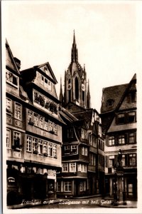 Germany Frankfurt am Main Saalgasse Vintage RPPC C013