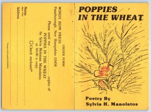 Poppies In The Wheat Windy Ros Press Sylvia H. Manolatos Advertising Postcard