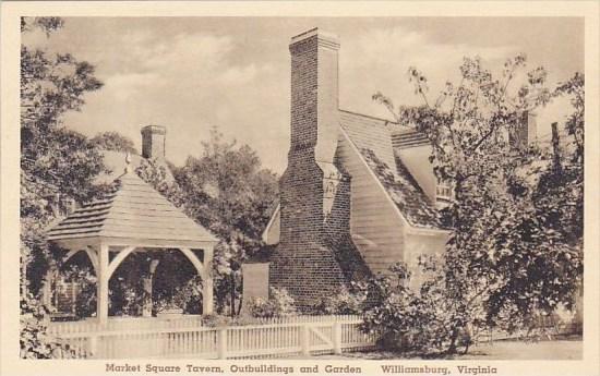 Market Square Tavern Outbuildings And Garden Williamburg Virginia