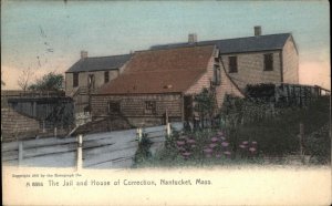 Nantucket Massachusetts MA Jail and House of Correction Prison c1910 Postcard