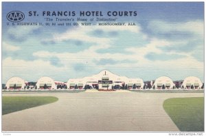 MONTGOMERY , Alabama , 30-40s ; St. Francis Hotel Courts