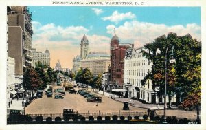 USA Pennsylvania Avenue Washington D.C Vintage Postcard 05.56