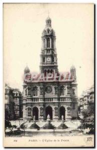 Paris Old Postcard L & # 39eglise of Trinite