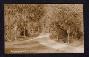 VT Bridge and Road Bristol Vermont Real Photo Postcard RP RPPC Carte Postale