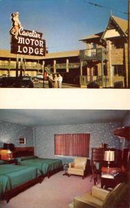 RENO, NV Nevada  CAVALIER MOTOR LODGE  Room~Guests ROADSIDE 1956 Chrome Postcard