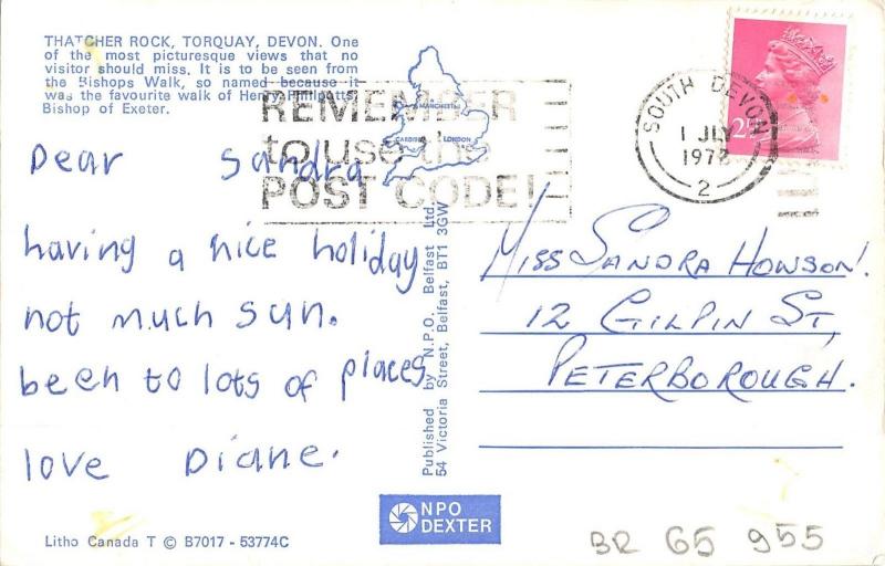 BR65955 tatcher rock torquai devon  uk  14x9cm