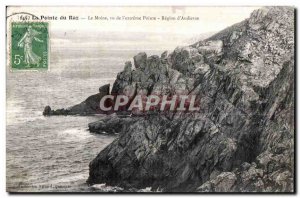 Old Postcard The Pointe du Raz The Monk Viewed from extreme peak Region I has...
