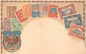 OTTMAR ZIEHER STAMP MEXICO NO. 30 1ST SERIES TYPE III POSTCARD (c. 1905)