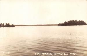 Paynesville Minnesota~Overlooking Lake Koronis~Tree Island~1940s RPPC Postcard