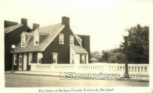 Real Photo - Home of Barbara Fritchie in Frederick, Maryland