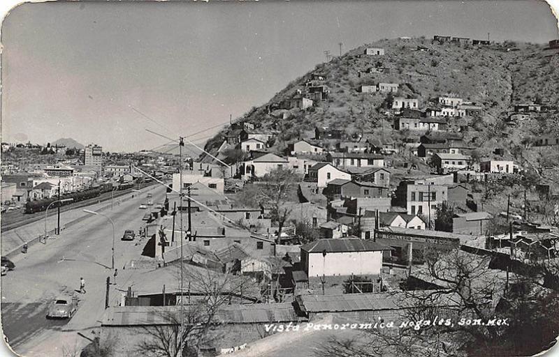 Nogales Son. Mexico Vista Paoramic View RPPC Postcard