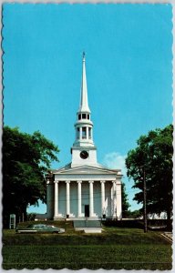 Congregational Church Ellsworth Maine ME Parish Buillding And Grounds Postcard