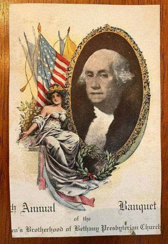 George Washington Banquet Menu Bethany Presbyterian Church