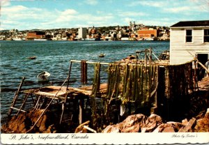 Canada Newfoundland St John's Fishing Nets Drying 1984