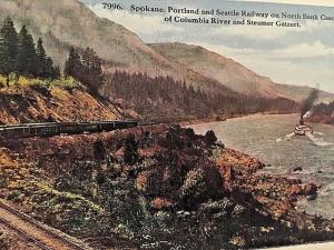 Postcard  Spokane,Portland & Seattle Railway on Columbia River, WA.    W5