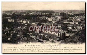 Old Postcard Carcassonne General view taken of the City